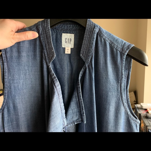 Gap lyocell sleeveless long vest - Picture 2 of 13